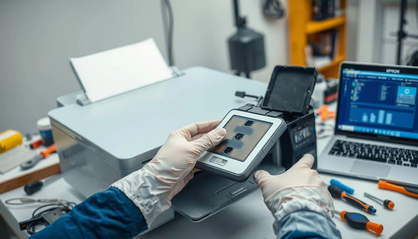 5. Mereset Waste Ink Pad Counter dengan Software (c) Ilustrasi AI