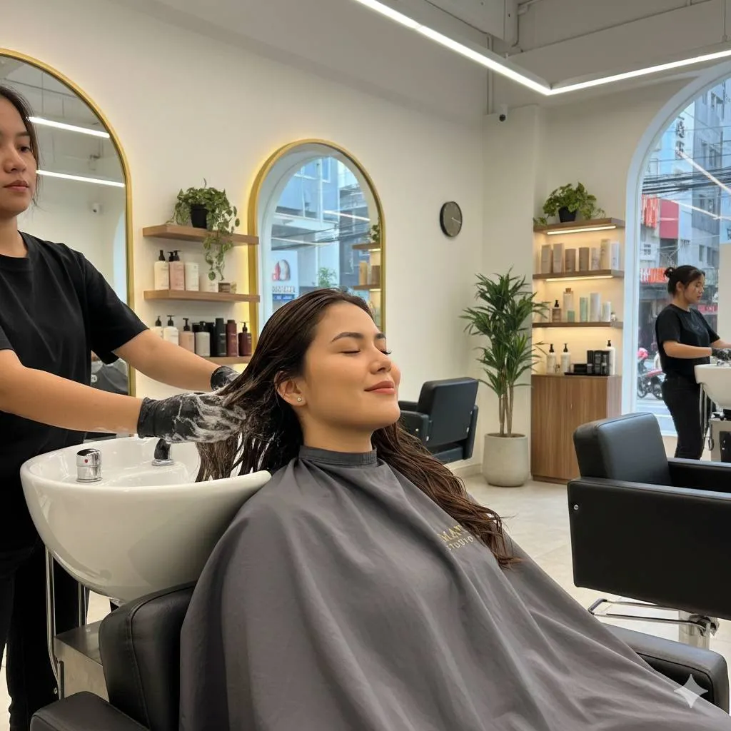 9. Menggunakan Handuk dengan Cara yang Benar (c) Ilustrasi AI