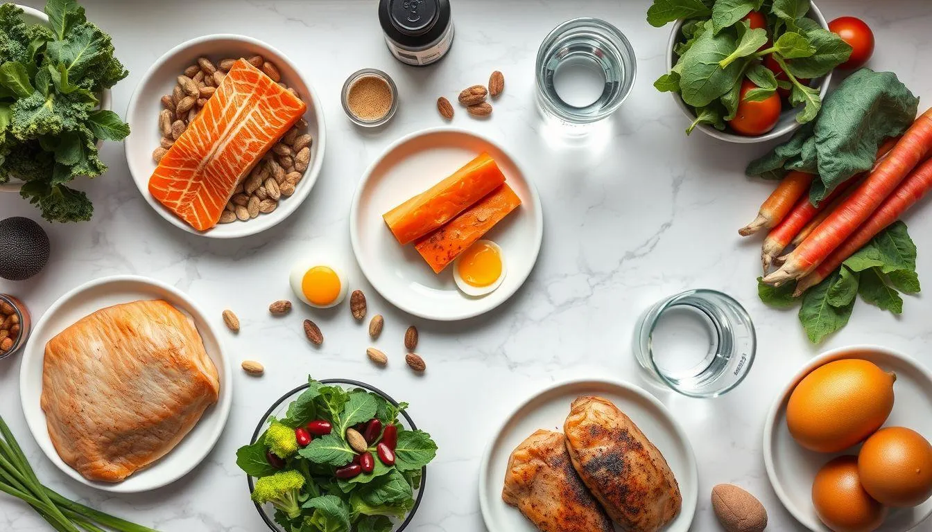 11. Mengonsumsi Makanan Bergizi untuk Kesehatan Rambut (c) Ilustrasi AI