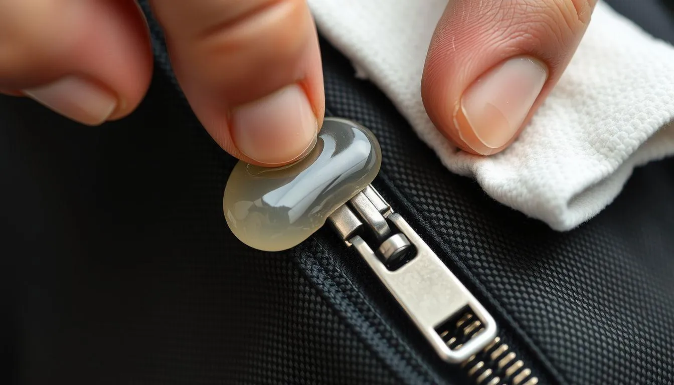 5. Cara Memperbaiki Resleting Tas yang Dol Menggunakan Petroleum Jelly (c) Ilustrasi AI