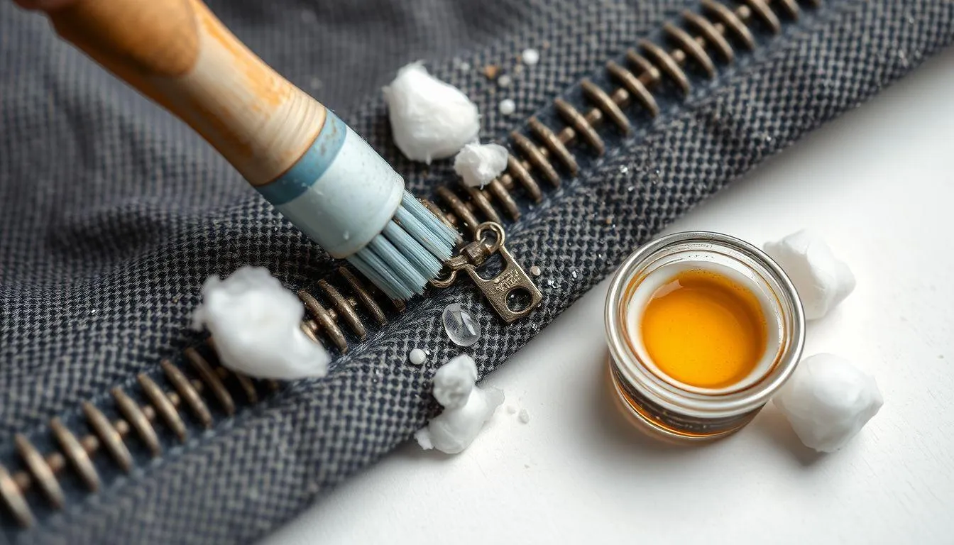 4. Cara Membersihkan Resleting yang Kotor (c) Ilustrasi AI