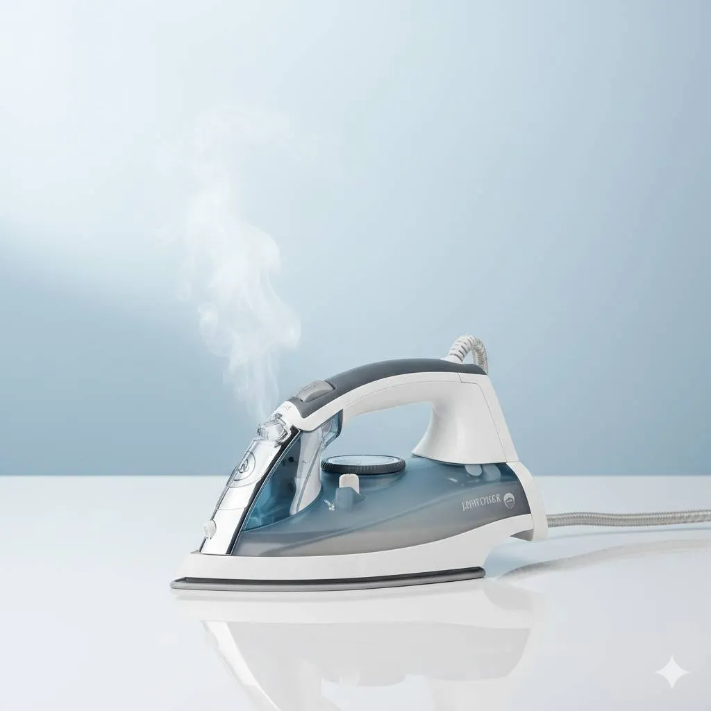 Membersihkan Kerak pada Plat Setrika (c) Ilustrasi AI