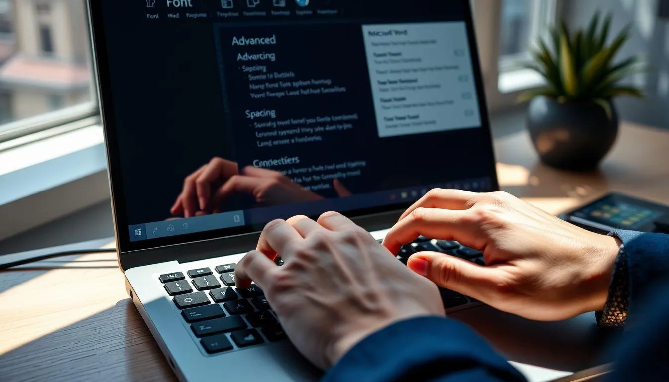 3. Merapikan Spasi Melalui Menu Font (c) Ilustrasi AI