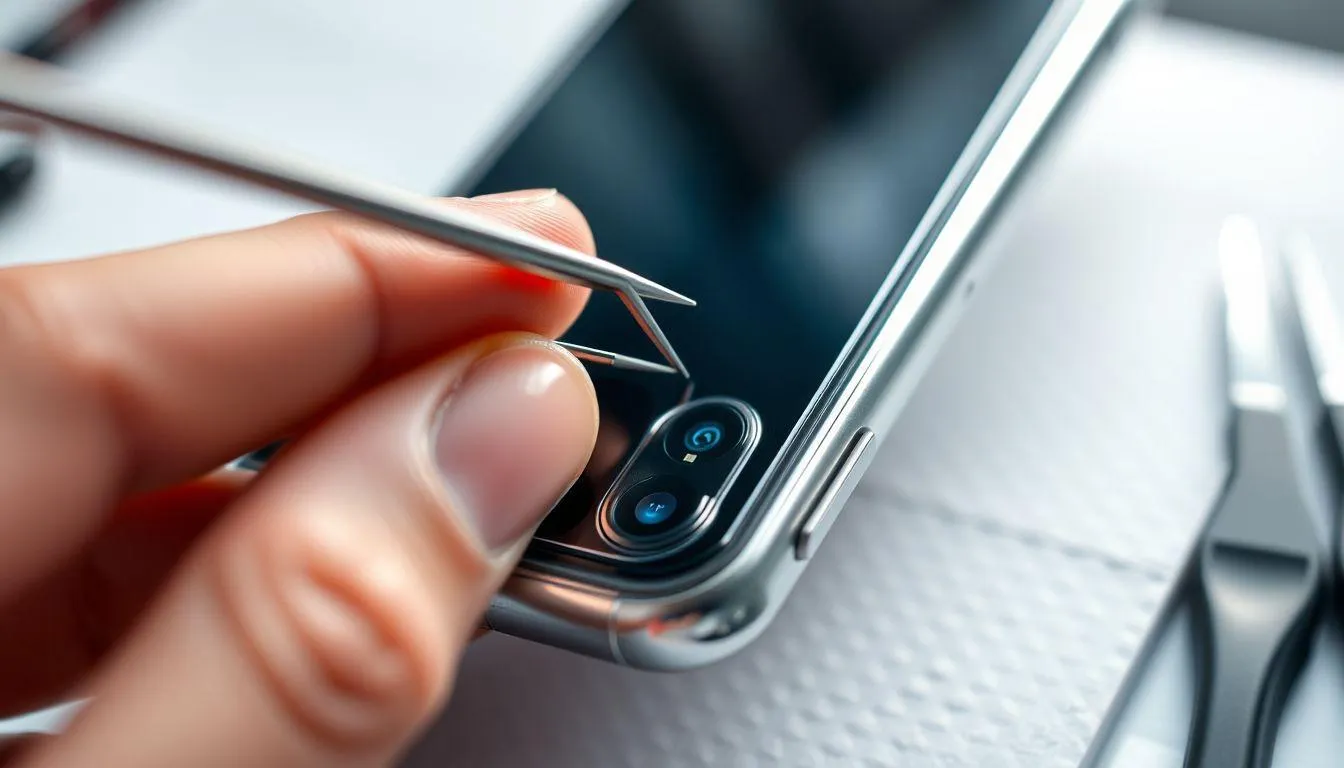 Cara 2: Menggunakan Pinset atau Jarum untuk Mencongkel Tombol (c) Ilustrasi AI