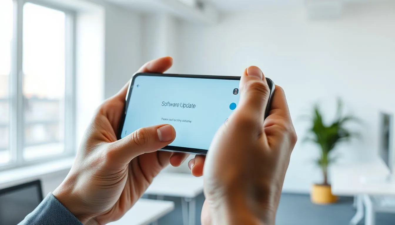 12. Update Sistem Operasi HP (c) Ilustrasi AI