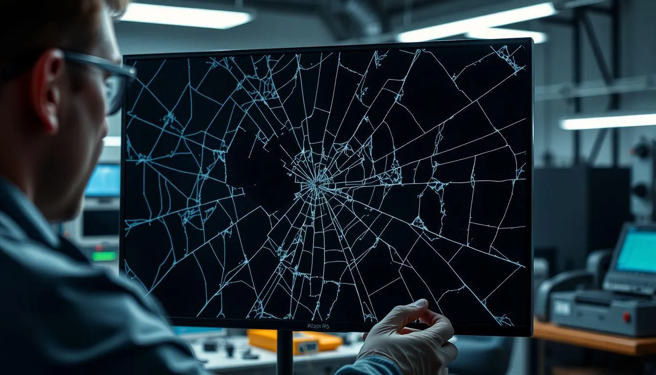 10. Memeriksa Panel Layar TV (c) Ilustrasi AI