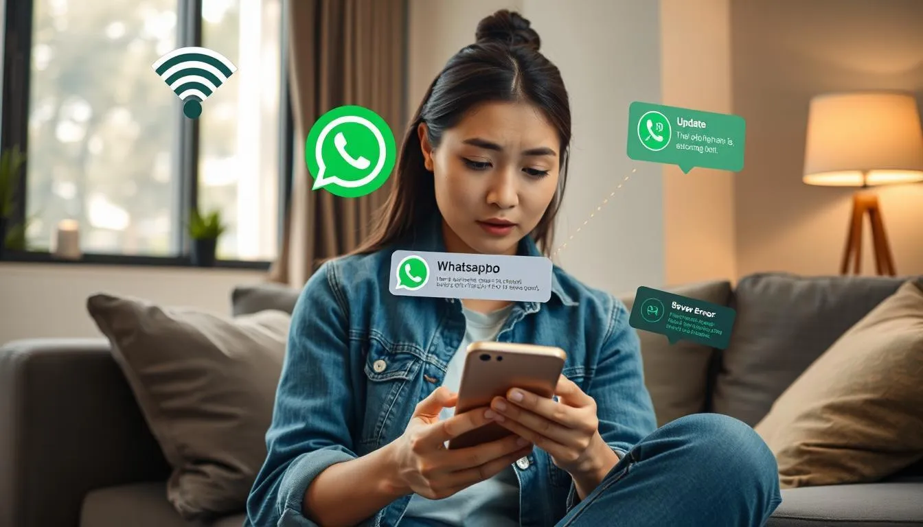 Penyebab WhatsApp Error (c) Ilustrasi AI