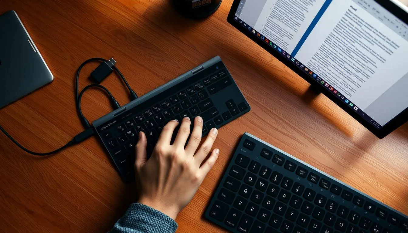 7. Memeriksa Koneksi dan Fungsi Keyboard (c) Ilustrasi AI