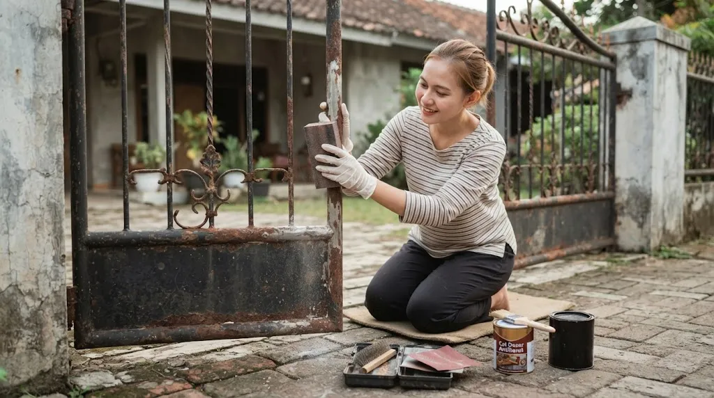 Cara Mempercantik Pagar Rumah Lama dengan Anggaran Terbatas  (AI Generated)