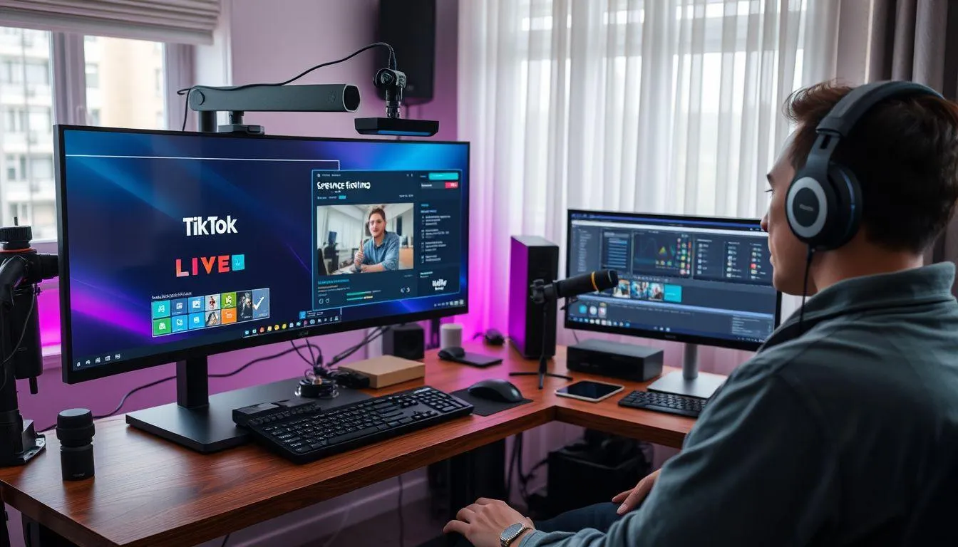 Cara Live Streaming TikTok Melalui PC atau Laptop (c) Ilustrasi AI