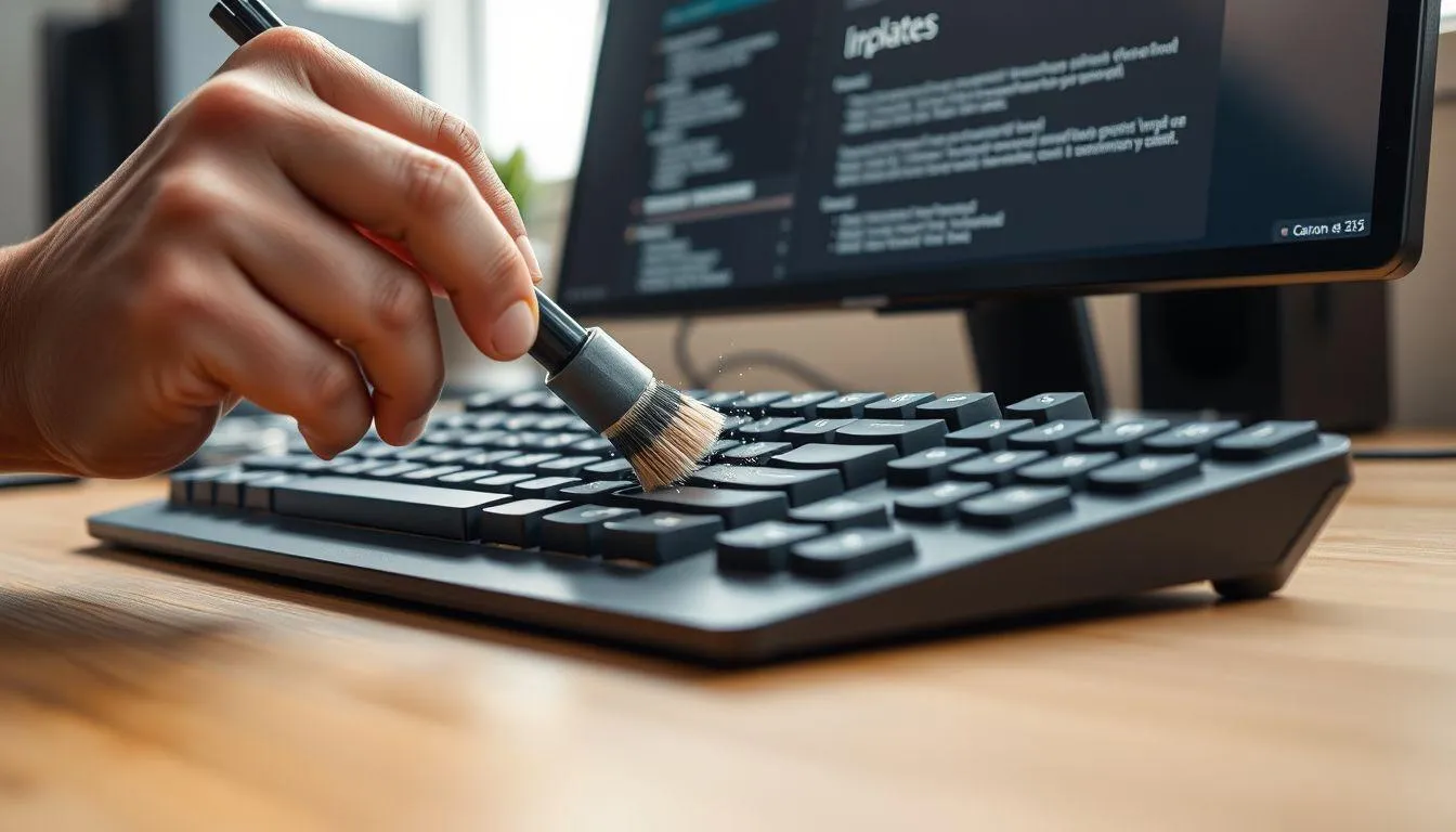 Tips Merawat Keyboard Laptop (c) Ilustrasi AI