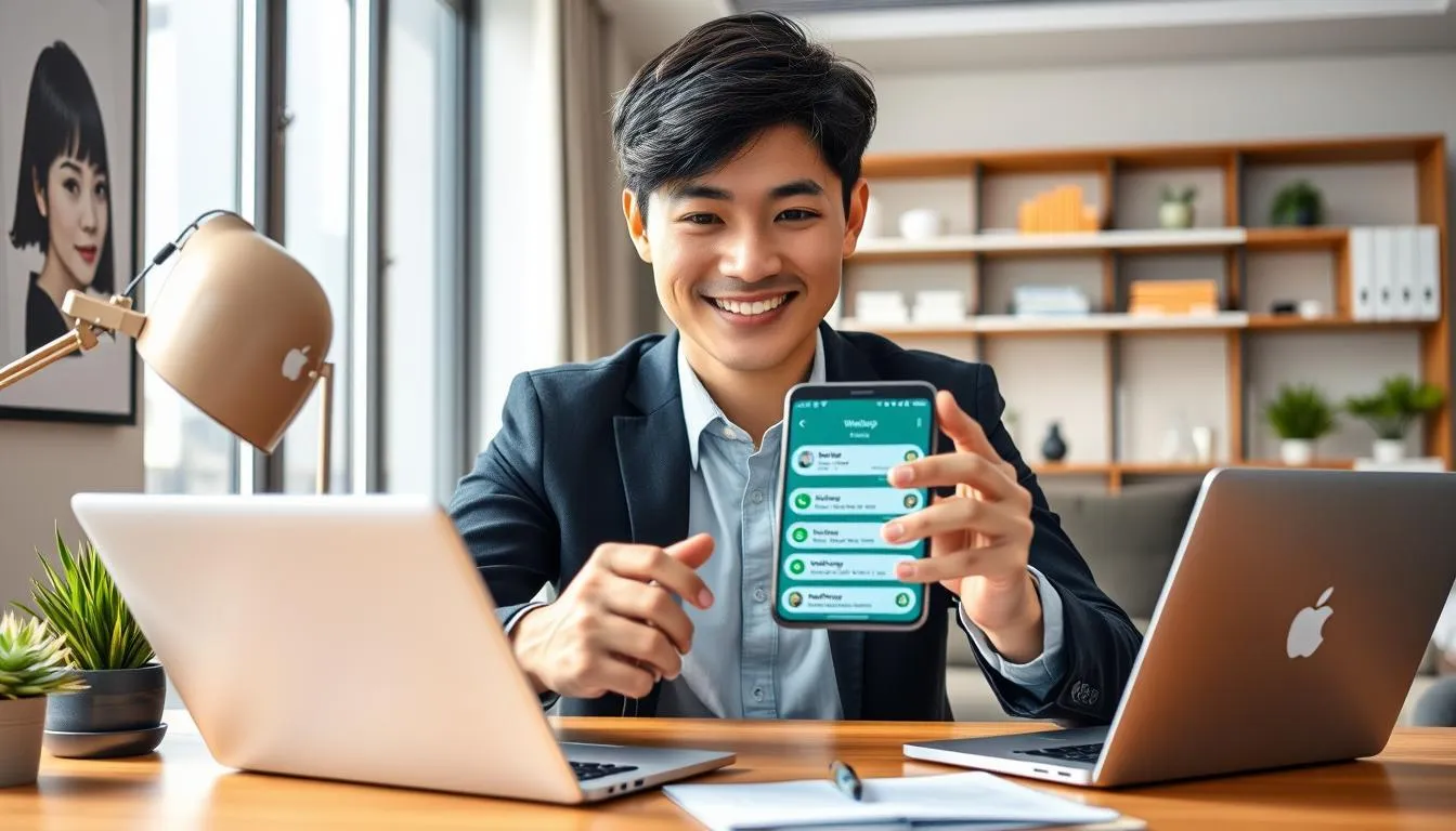 Manfaat Menampilkan Chat WhatsApp di Layar Utama (c) Ilustrasi AI