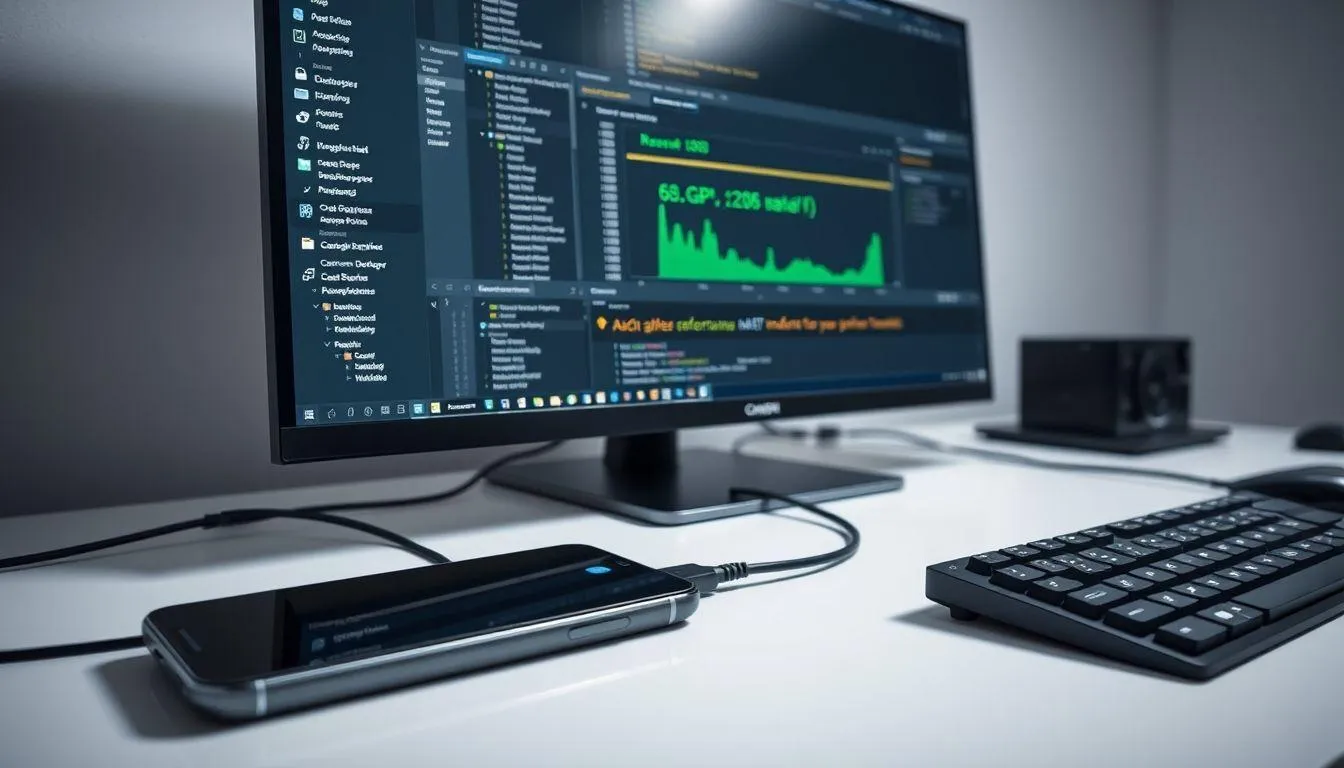 6. Monitoring FPS Melalui PC (Metode Advanced) (c) Ilustrasi AI