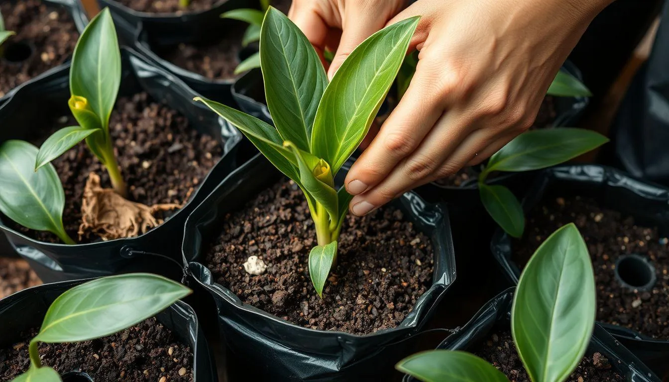 Cara Menanam Aglonema di Polybag dan Botol Bekas (c) Ilustrasi AI
