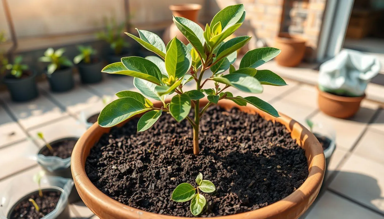 Cara Menanam Alpukat di Pot dan Polybag (c) Ilustrasi AI