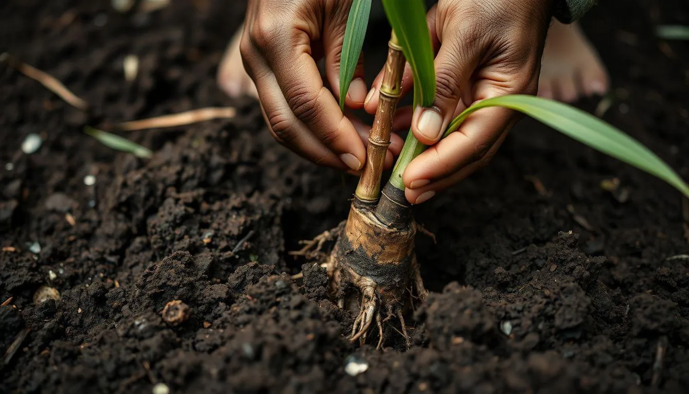 Proses Penanaman Bambu yang Benar (c) Ilustrasi AI