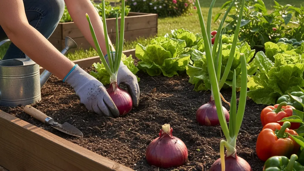 Tips Sukses Budidaya Bawang untuk Pemula (c) Ilustrasi AI