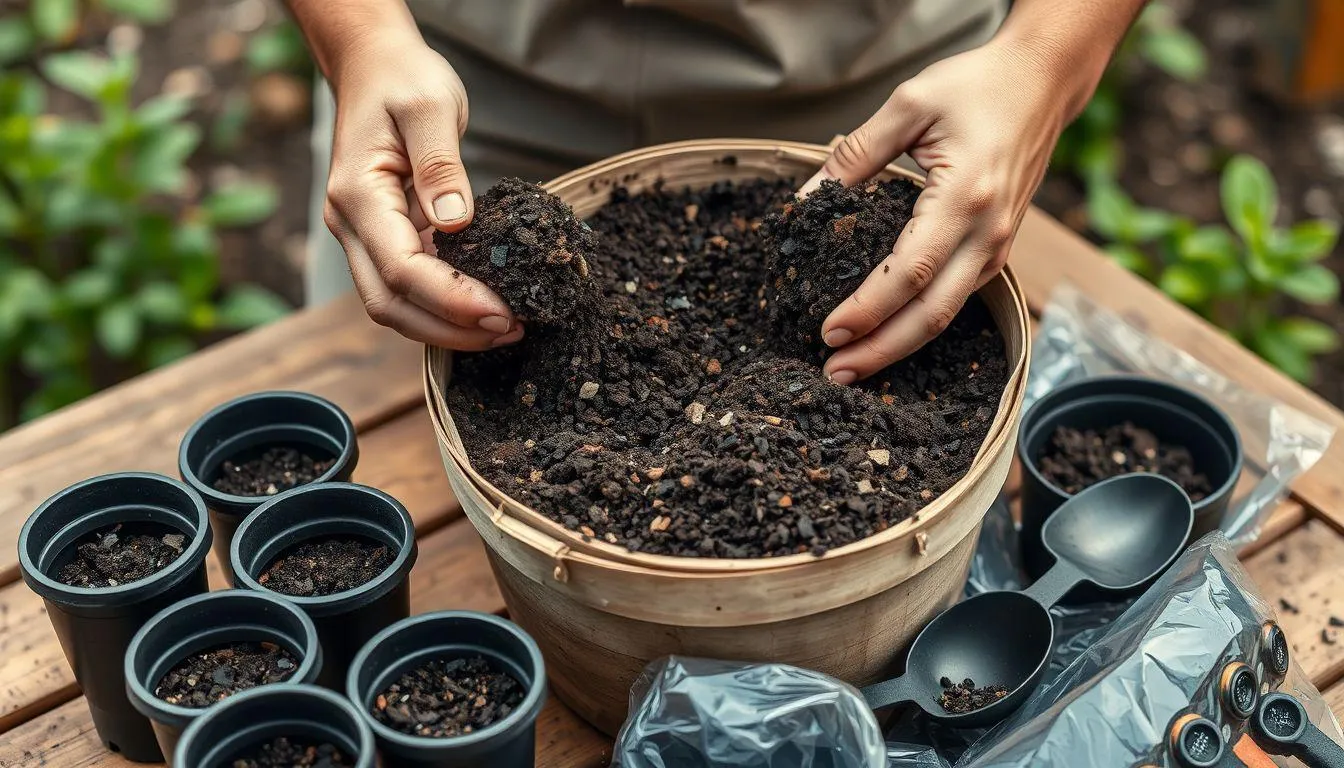 Persiapan Media Tanam untuk Bawang di Pot dan Polybag (c) Ilustrasi AI