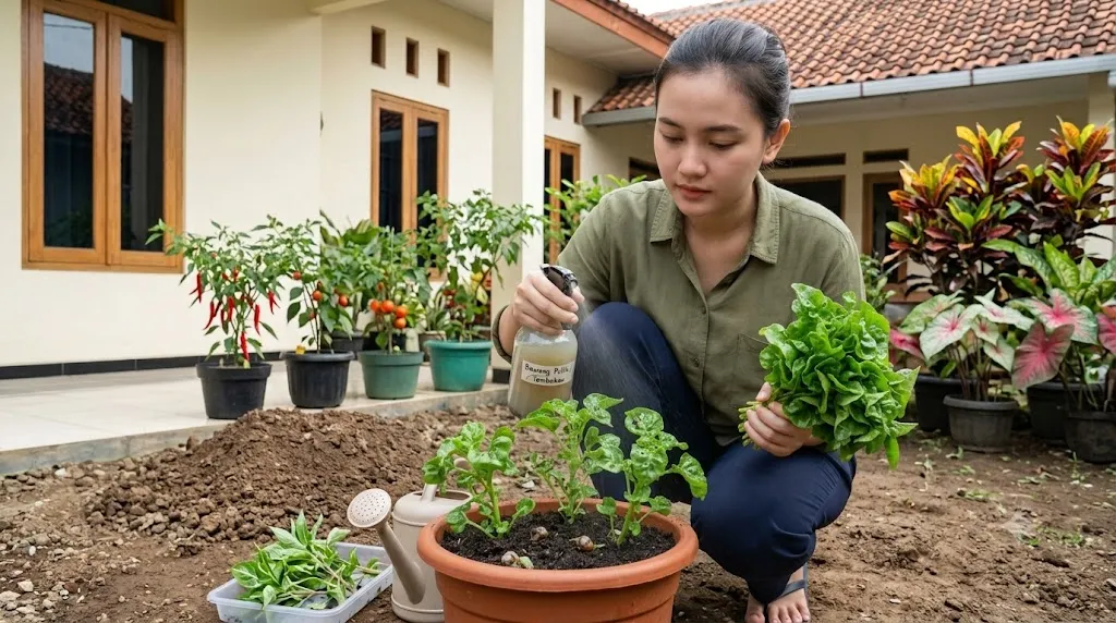 Cara Menanam Bayam Brazil untuk Pemula (AI Generated)
