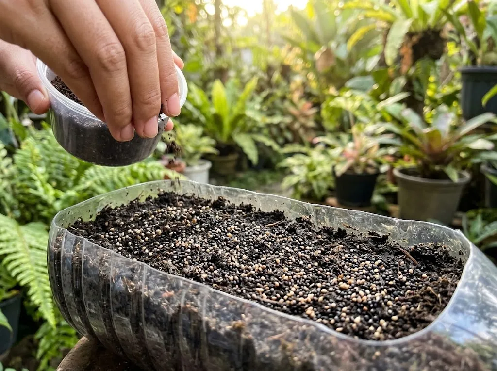 cara menanam bayam di pot kecil (AI generated)