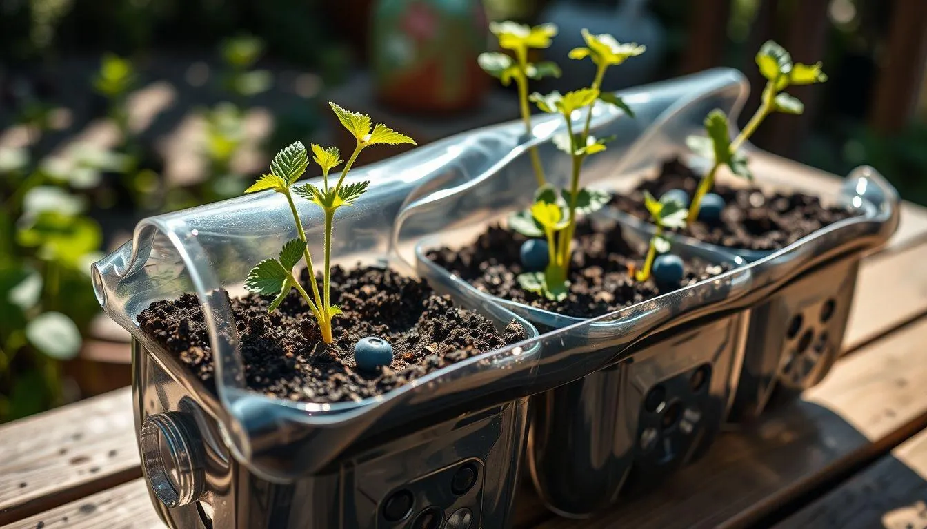 Cara Menanam Blueberry di Botol Bekas (c) Ilustrasi AI