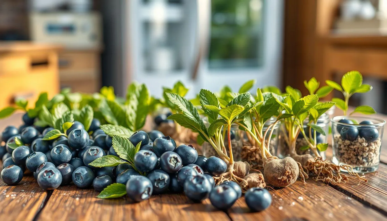 Cara Menanam Blueberry dari Biji, Batang, dan Akar (c) Ilustrasi AI