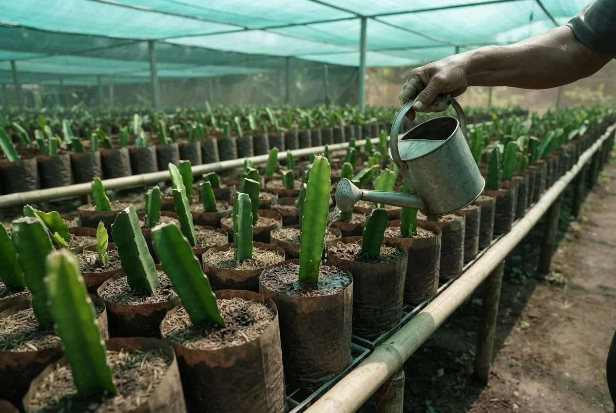 Perawatan Awal dan Penempatan Bibit. Foto: AI Generated