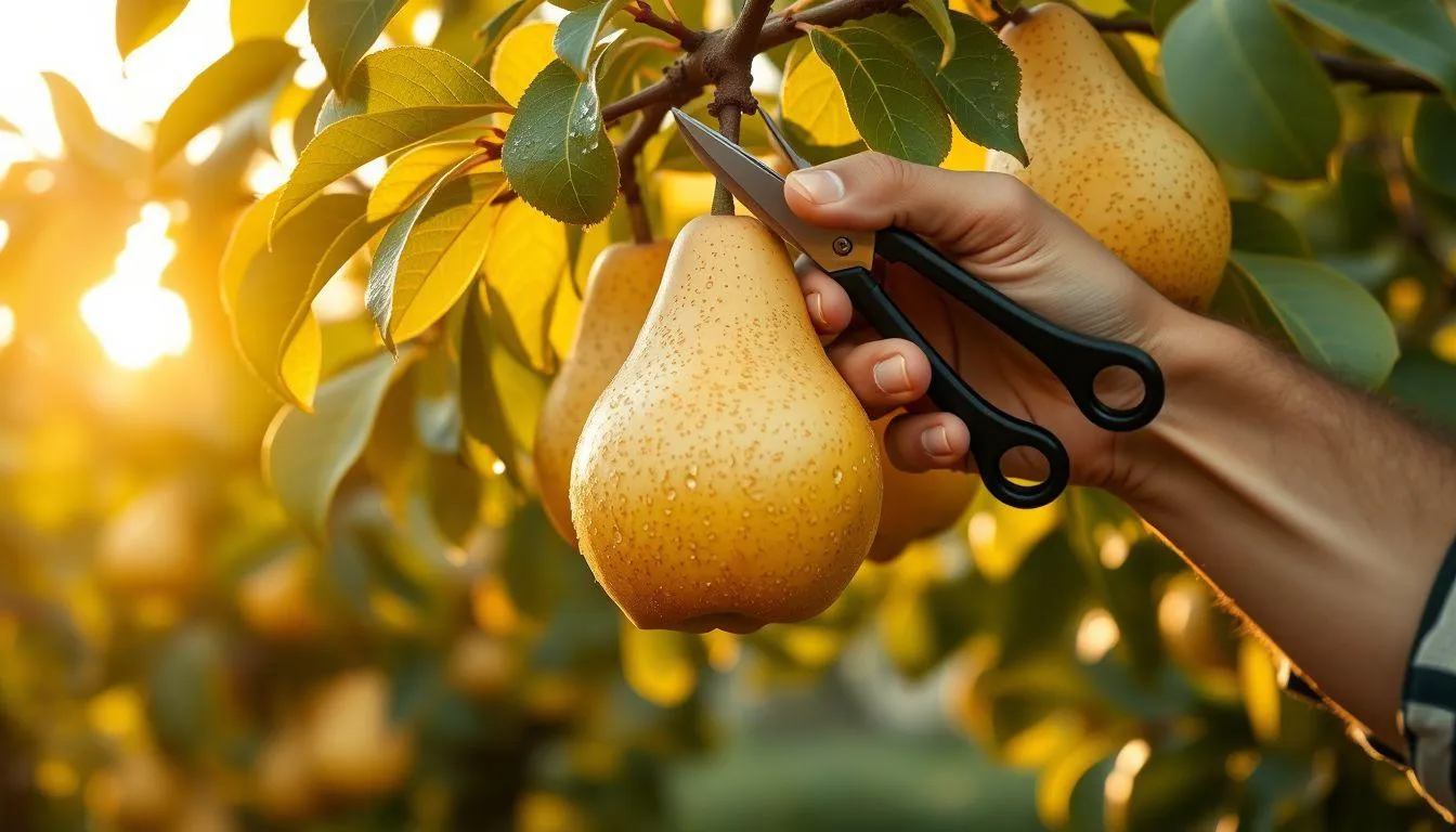 Masa Panen dan Pasca Panen Buah Pir (c) Ilustrasi AI