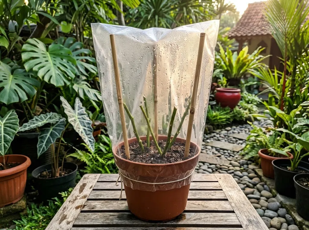 Tanam stek dengan benar (AI generated)