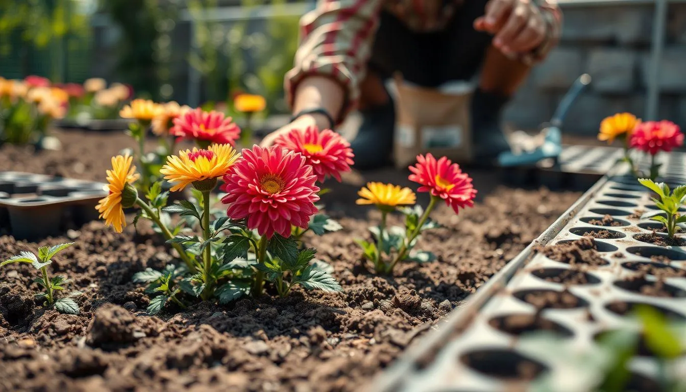 Persiapan Sebelum Menanam Bunga Krisan (c) Ilustrasi AI