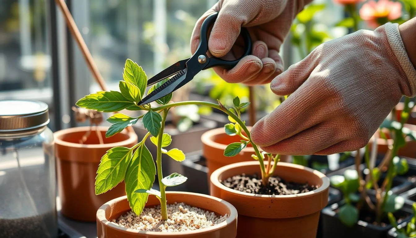 Teknik Perbanyakan Bunga Krisan (c) Ilustrasi AI