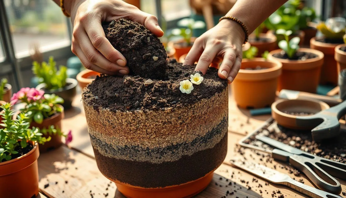 Persiapan Media Tanam untuk Bunga Krokot (c) Ilustrasi AI