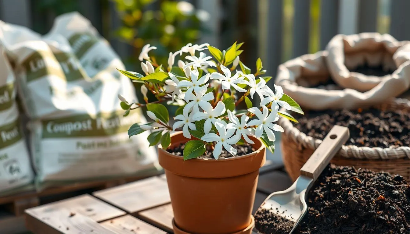 Cara Menanam Bunga Melati di Pot (c) Ilustrasi AI