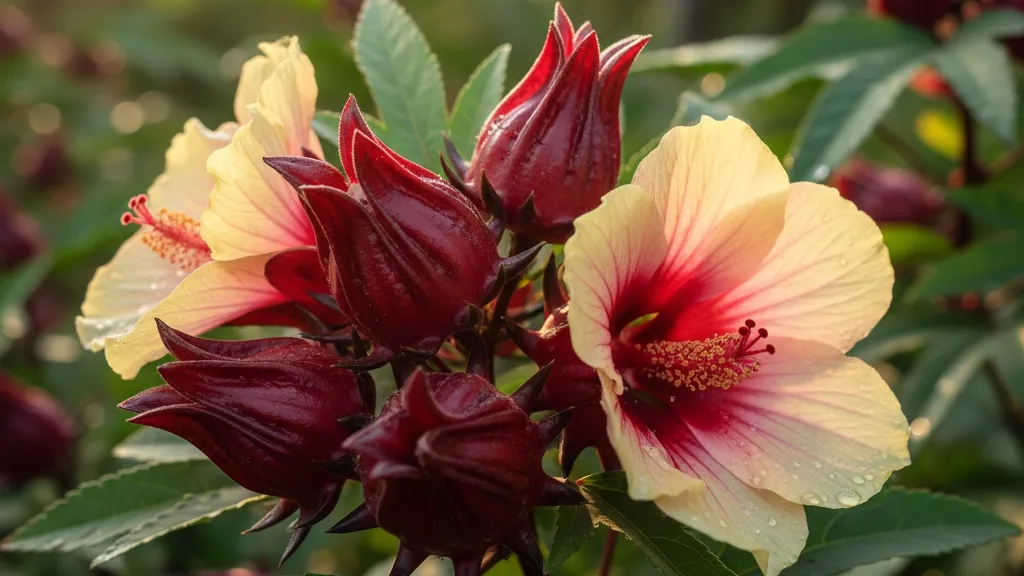 Mengenal Tanaman Rosella (c) Ilustrasi AI