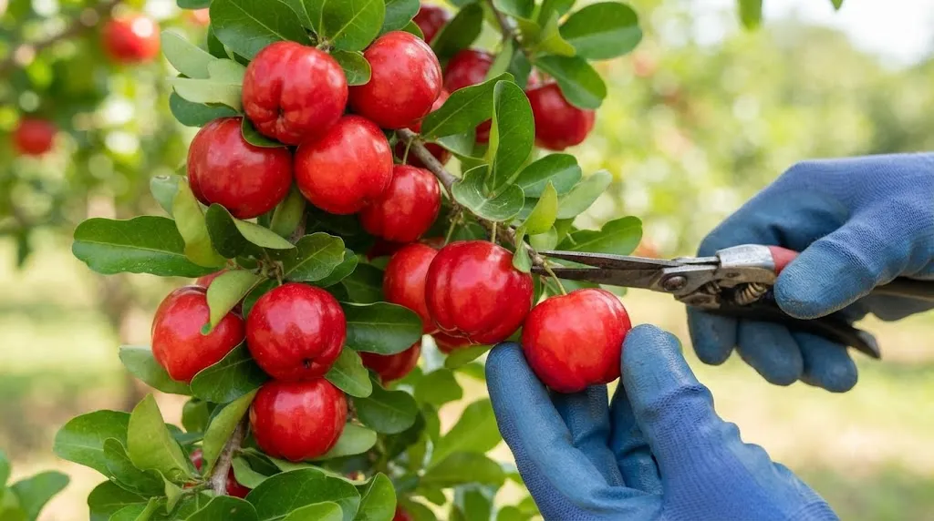 Cara Menanam Ceri Barbados (Acerola) / AI Generated