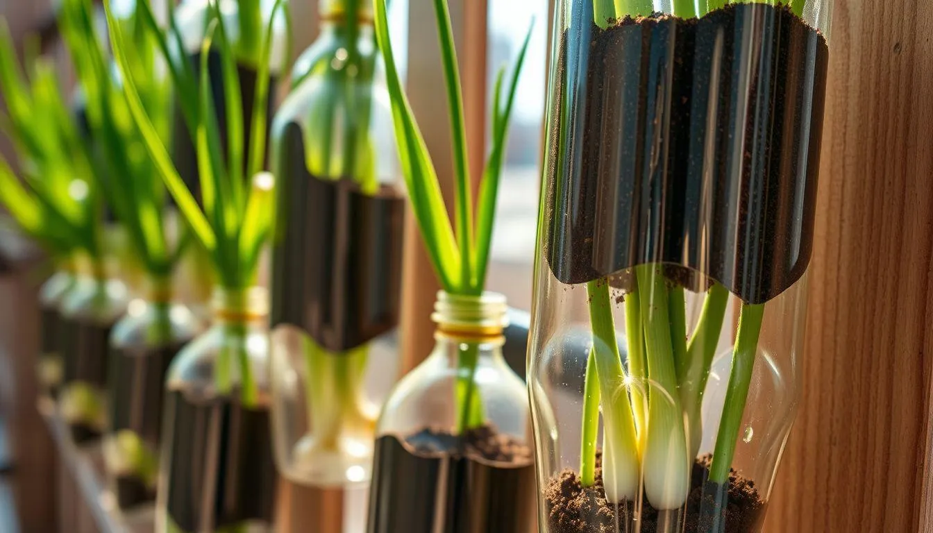 Cara Menanam Daun Bawang di Botol Bekas (c) Ilustrasi AI