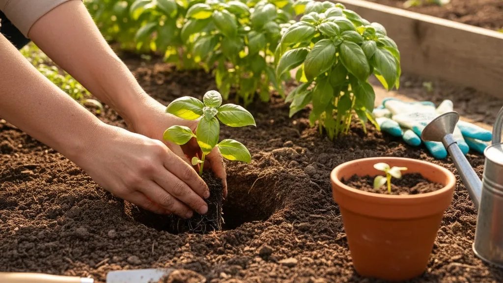 Cara Menanam Kemangi dari Batang atau Stek (c) Ilustrasi AI