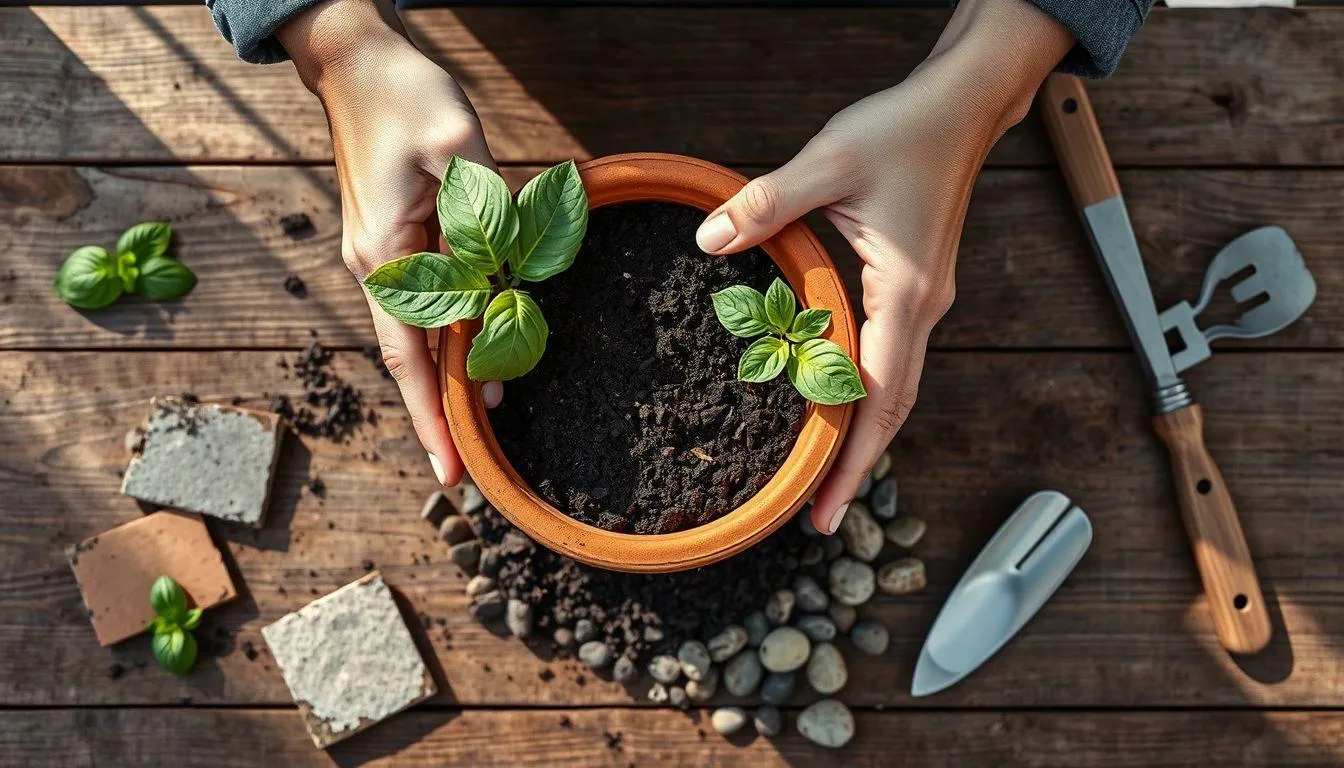 Persiapan Media Tanam dan Wadah untuk Kemangi (c) Ilustrasi AI