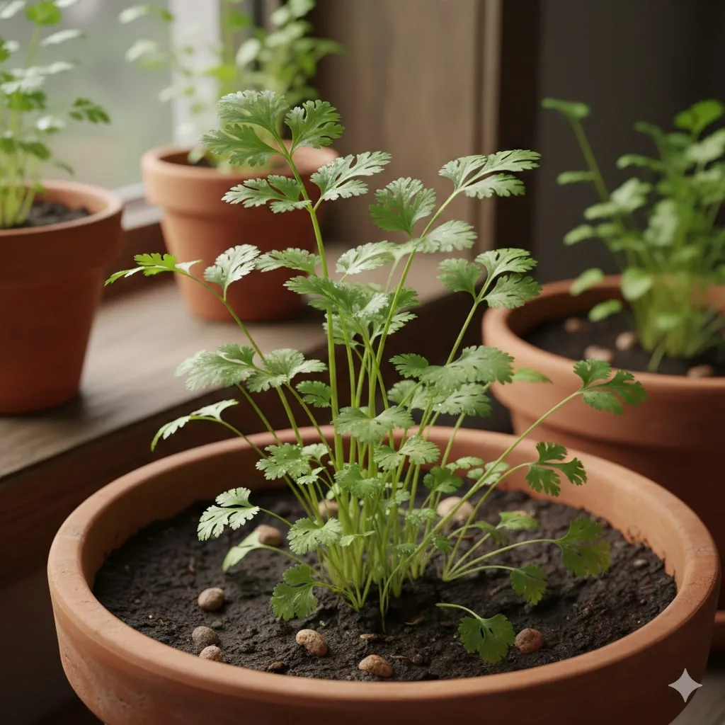 Persiapan Media Tanam dan Wadah untuk Ketumbar (c) Ilustrasi AI