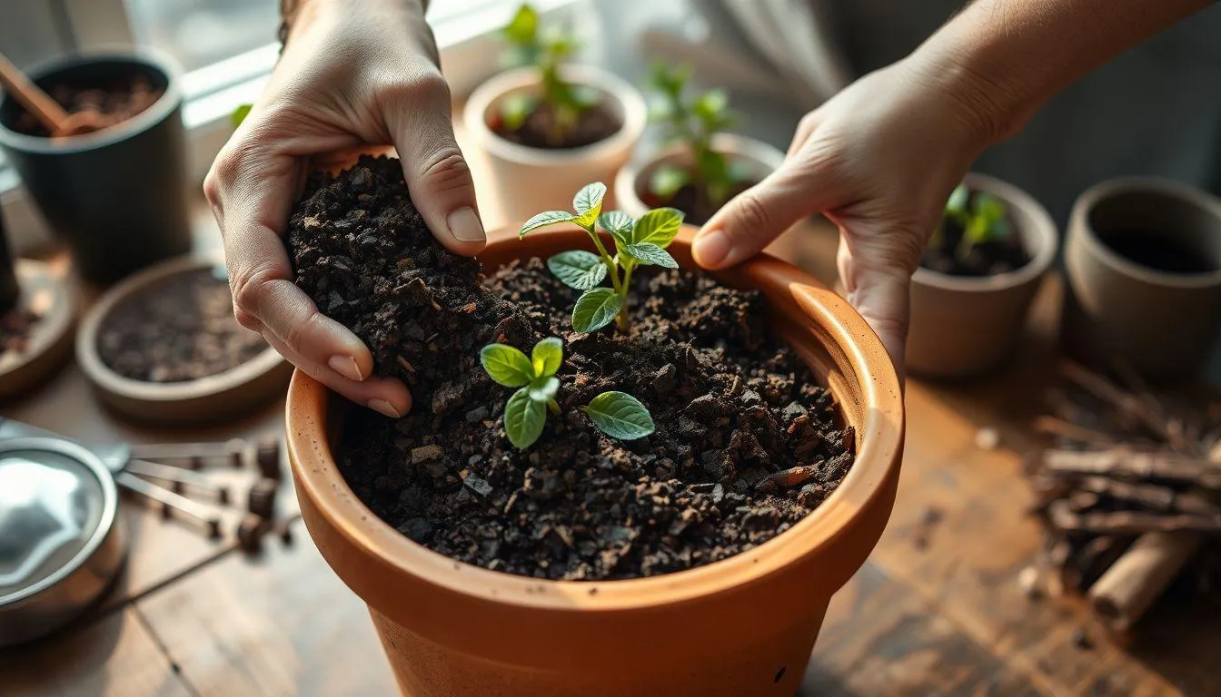 Persiapan Media Tanam untuk Daun Mint (c) Ilustrasi AI