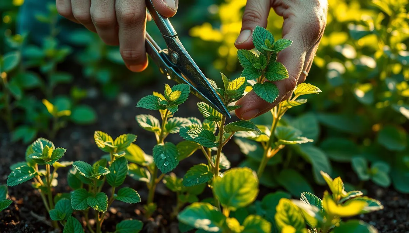 Pemanenan dan Pasca Panen Daun Mint (c) Ilustrasi AI