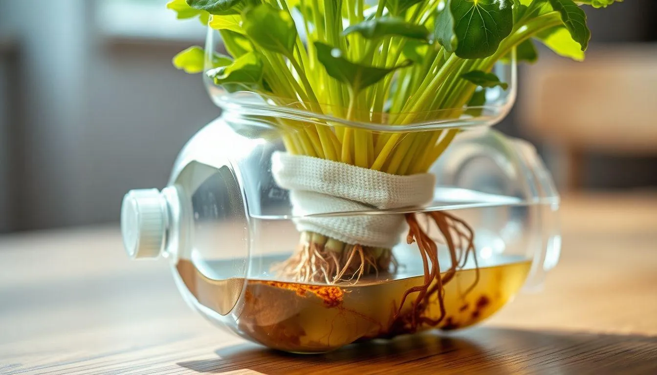 Pengertian Hidroponik dengan Botol Bekas (c) Ilustrasi AI