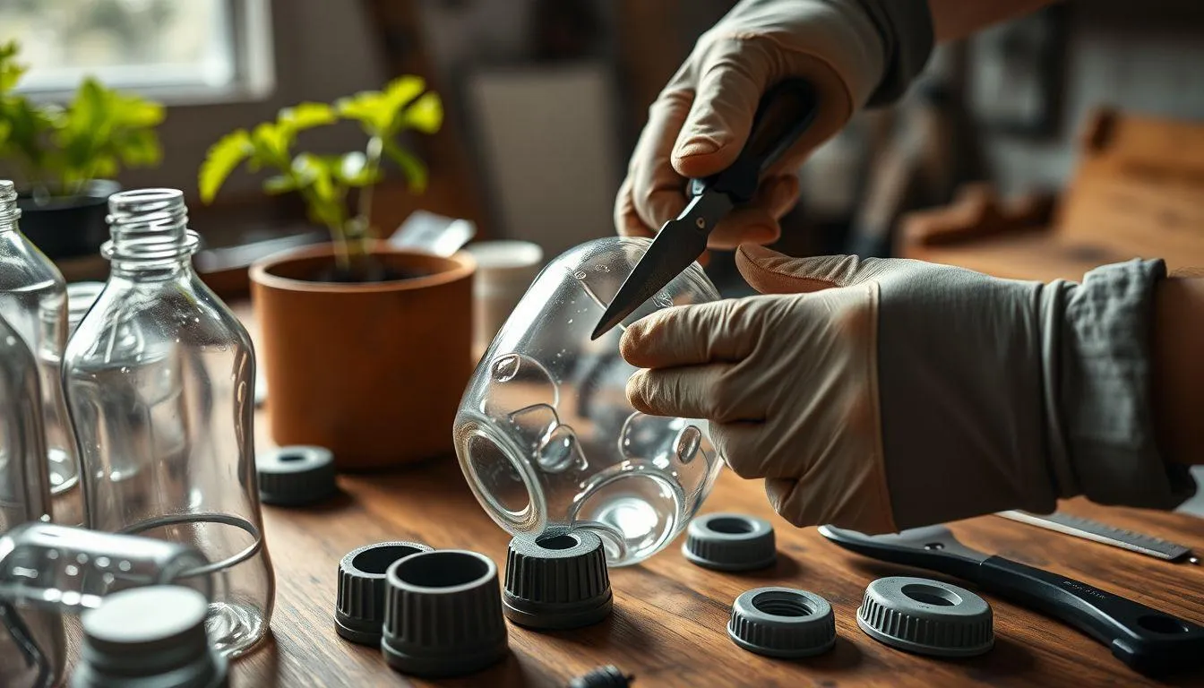 Langkah-Langkah Membuat Wadah Hidroponik dari Botol Bekas (c) Ilustrasi AI