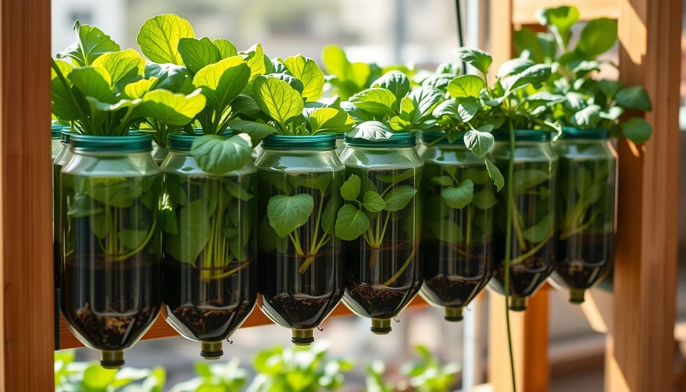 Jenis Tanaman yang Cocok untuk Hidroponik Botol Bekas (c) Ilustrasi AI