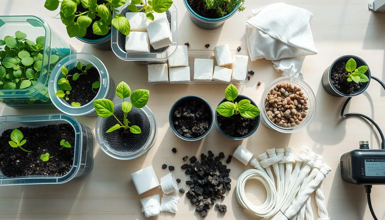 Persiapan Alat dan Bahan untuk Hidroponik (c) Ilustrasi AI