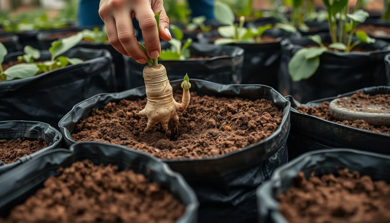 Cara Menanam Jahe di Polybag dan Pot (c) Ilustrasi AI