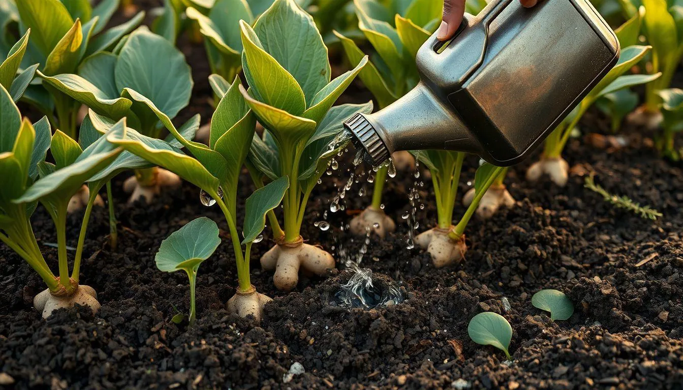 Perawatan dan Pengendalian Hama Penyakit Jahe (c) Ilustrasi AI