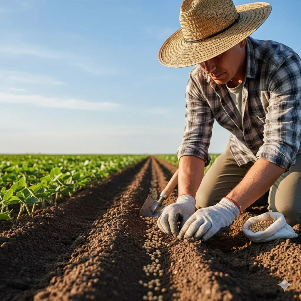 Masa Panen dan Pasca Panen Kedelai (c) Ilustrasi AI