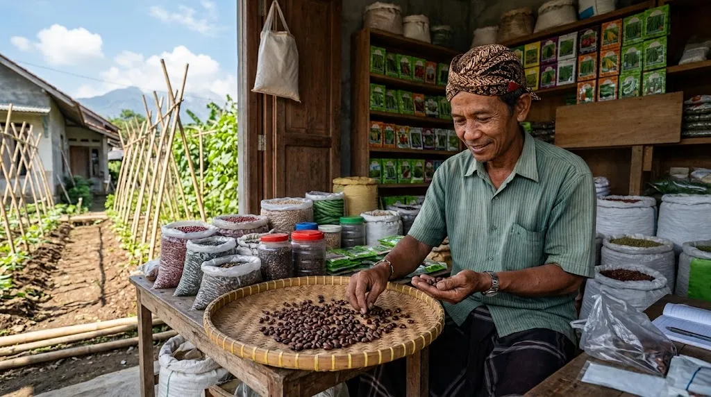 Cara Menanam Kacang Panjang di Lahan Sempit/AI Generated