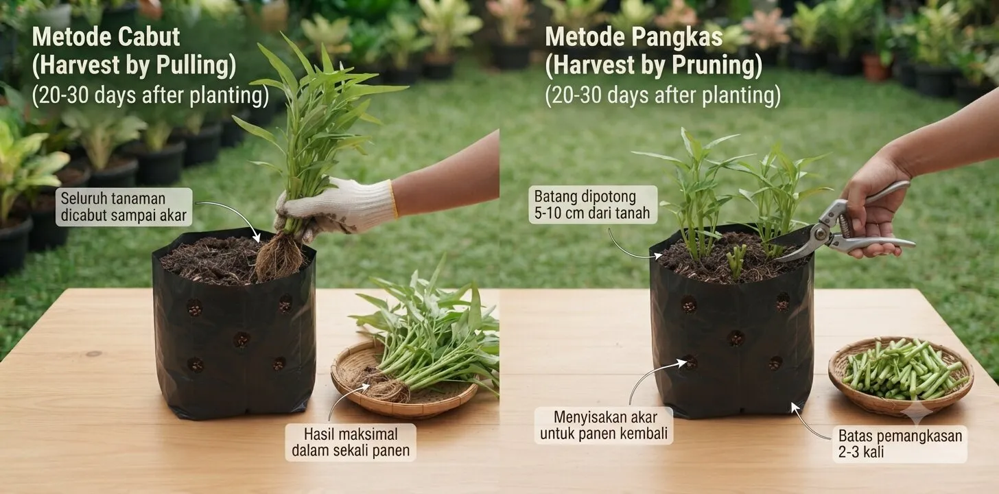 Panen dengan Cara yang Tepat. Foto: AI Generated
